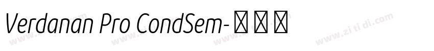 Verdanan Pro CondSem字体转换